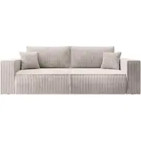 Selsey Farese 3-Sitzer Schlafsofa mit Bettzeugbehlter cremefarbig
