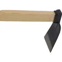 Siena Garden Harzer Hacke, aus Stahl in schwarz und natur, L 135 cm, mit Stiel aus Eschenholz gerade
