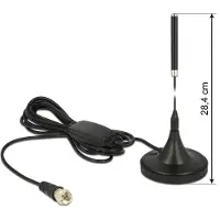 DeLOCK 12413, 21 dBi, 0.174 - 0.24 GHz, 50 Ohm, Omnidirektionale Antenne, F-Typ, 2,0:1