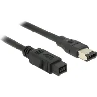 DeLOCK FireWire A/B, 3.0m, Grau, Männlich/Männlich, 3 m