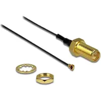 DeLOCK 88815, 0,2 m, MHF IV (I-PEX), RP-SMA, Grau