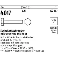 Bufab Sechskantschraube ISO 4017 VG M 6 x 40 5.6 AD W7