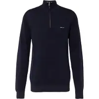 Gant Pullover Cotton Half Zip Herren Evening Blue 24-L