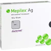 Mepilex Ag Schaumverband 10x10 cm steril, 5 St VER