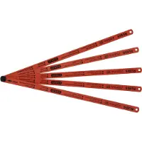 Stanley Metallsägeblatt HSS Molybdän Rubis (für alle Materialien, Zähne/Inch: je 1x 18/32 3x 24) 5