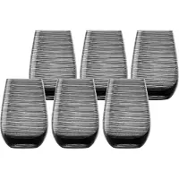 Stölzle Lausitz Set 6 Stück TWISTER Multifunktionsbecher rauchgrau 352 00 12 TW052 D35212F292 | EAN 4012632212344