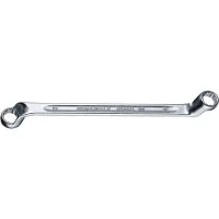 Stahlwille Doppelringschlüssel 20, SW 25 x 28 mm, Länge 350 mm, Chrom-Alloy-Stahl, tief gekröpft, Doppelsechskant mit AS-Drive-Profil