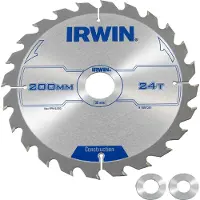 Irwin IRW1897201 200 x 30 mm 24Teeth Kreissägeblatt mit ATB Mahlgrössen Zahn