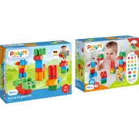PolyM Bausteine Animal Kingdom Kit - bunte Tier-Bauset für Kinder