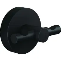 TESA Frakkekrog 40564-00000-00 MOON BLACK Antal kroge: 2 (B x H x T) 50 x 53 x 65 mm Metal Sort (mat) 1 stk