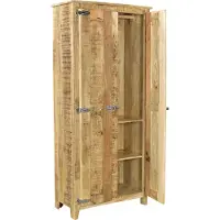 SIT Möbel Garderoben-Schrank | 2 Türen | Mangoholz natur | B 80 x T 40 x H 180 cm | 02564-01 | Serie FRIGO