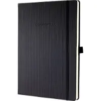 Sigel CONCEPTUM, Schwarz, 194 Blätter, 80 g/m², Kariertes Papier