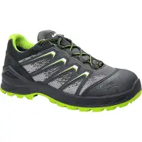 Lowa Sicherheitsschuh Larrox Work GTX grey Lo Gr.45 grau/grün S3 CI/HI/HRO/SRC
