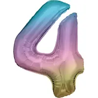 Amscan Folienballon Rainbow Zahl