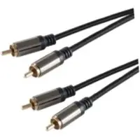 S-Conn SCONN shiverpeaks PRO Serie II Audio Cinch Kabel, Cinch Stecker auf Cinch Stecker, Stereo 2,50m