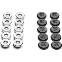 EK Water Blocks EK-Quantum Torque Verschlussstopfen G1/4 Zoll - mit EKWB Logo 10er Pack, schwarz