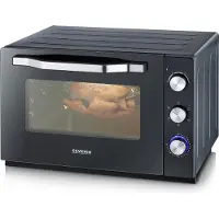 Severin XXL-Back- und Toastofen TO 2073 aus Edelstahl, schwarzsilber Backofen Mini Backofen Klein Mikrowelle Mit Backofen Mini Backofen Backofen Klein Toastofen