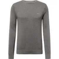 Gant Rundhalspullover "COTTON PIQUE C-NECK" mit Logostickerei auf der Brust