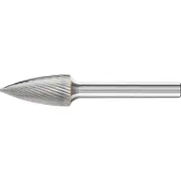 PFERD 21122756 Fræsestift Spidsbue Længde 65 mm Mål, Ø 12 mm Arbejdslængde 25 mm Skaftdiameter 6 mm
