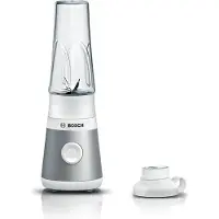 Bosch Standmixer "VitaPower Serie 2 MMB2111T, Mini-Mixer, 0,6l ToGo, 40.000 U/Min, weiß" 450 W ToGo Flasche aus Tritan, Trinkdeckel, 4 Klingen, Made in Europe