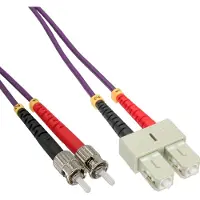 InLine LWL Duplex Kabel, SC/ST, 50/125µm, OM4, 25m, 25 m, OM4, 2x SC, 2x ST