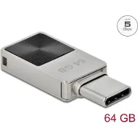 DeLOCK Mini Memory Stick - USB-Flash-Laufwerk - 64 GB - USB-C 3.2 Gen 1