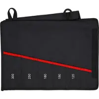 Knipex Kult Rolltasche für Zangenschlüssel 00 19 55 S4 LE (schwarz/rot, 6 Fächer)