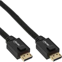 InLine DisplayPort Aktiv-Kabel, 4K2K, schwarz, vergoldete Kontakte, 20m, 20 m, DisplayPort, DisplayPort, Männlich, Männlich, 3840 x 2160 Pixel