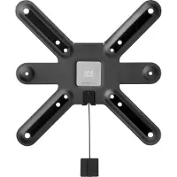 One For All WM 6211, 33 cm (13"), 109,2 cm (43"), 75 x 75 mm, 200 x 200 mm, Aluminium, Kohlenstoffstahl, Schwarz, Weiß