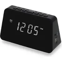 AIC Radiowecker USB QI-Funktion kabellos Laden von Smartphones Wecker WM3020i schwarz