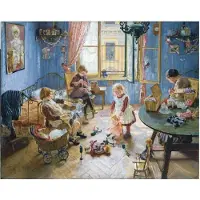 Olewinski & Tochter 2241 - Adventskalendar "Kinderstube" by Fritz Uhde