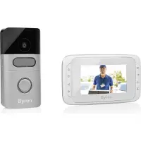 Smartwares Kabellose Video-Türsprechanlage 16,4x13,5x2 cm Weiß