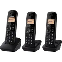 Panasonic KX-TGB613, DECT-Telefon, Kabelloses Mobilteil, 50 Eintragungen, Anrufer-Identifikation, Schwarz