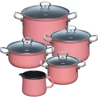 Riess Kochgeschirr Set 5-tlg. Design NOUVELLE Light Pink