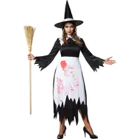 Dressforfun Creepy witch M - kostüm kostüm halloween kostüm partykleidung karneval kostüm partykleidung - 302231