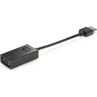 HP HDMI-zu-VGA-Kabeladapter, VGA (D-Sub), HDMI Typ A (Standard), Stecker, Buchse, Schwarz, China