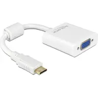DeLOCK 65348, VGA (D-Sub), HDMI Type C (Mini), Männlich, Weiblich, 1920 x 1080 Pixel, Weiß