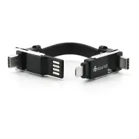 Soundmaster AD6SW, USB A/USB C, USB C/Micro USB A/Lightning, USB 2.0, Schwarz