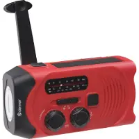 Denver Tragbares Solar-Pendelradio mit Taschenlampe