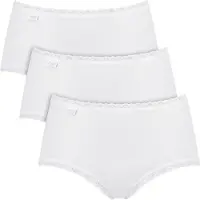 Sloggi Midislip "24/7 Cotton Lace" mit zarter Spitze, Baumwollmischung. blickdicht, hüftiger Schnitt