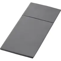 Duni Serviet Duniletto Airlaid 40x48 cm til Bestik Granitgrå,4 pk x 46 stk/krt