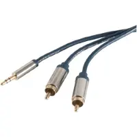 Shiverpeaks SP30833-SLIM Audio-Kabel 3 m 3.5mm 2 x RCA Blau