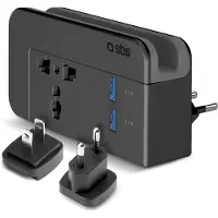 SBS Universal Reiseladegerät inkl. 2x USB à 2.1A