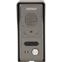 ORNO Türsprechanlage Eluvio - Schwarz - Einfamilienhaus - Ergonomisch - Duplex-Übertragung - Modernes Design