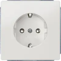 Siemens DELTA style, titanweiß Schuko-Steckdose 10/16A 250V Abdeckungplatte 68x 68mm (5UB18530KK)