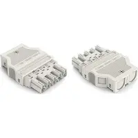 Wago 770-335 Stecker,mit Zugentlastungsgehäuse,5-polig,weiß 770335 - 25 Stück