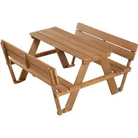 Roba Kindermöbel-Set für den Außenbereich, braun