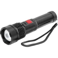ORNO Taktische LED COB 12W Taschenlampe mit Zoomfunktion und 2200 mAh Akku