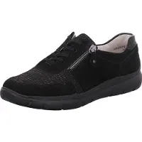 Waldlaufer 796002 316 001 Damen Sneaker Leonie Schwarz, Schwarz, Gr. 5