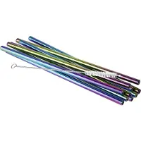 Aps Sugerröhre Stahl Rainbow Look 11 Stk 21,5cm 8ø